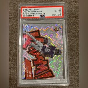 2023 Absolute Justin Jefferson Kaboom! Horizontal #7 PSA 8
Minnesota Vikings